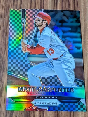 Panini Prizm 2015 - Matt Carpenter #111 blanco y negro Checker Prizm/149 Foto 1 de 2