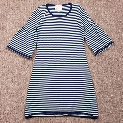 Vestido STS Sail To Sable XS Azul Teal Rayas Funda Campana Náutico Elegante Foto 1 de 4