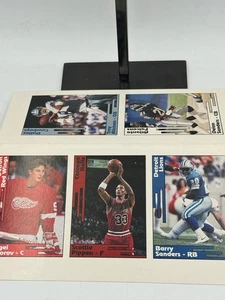 1990 Pocket Price Guide - 5 Uncut Baseball Card Promo Sheet 8 x 8 1/2 - Picture 1 of 8