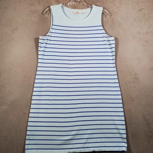 Vineyard Vines Dress Womens M Blue Striped Sleeveless Tank Casual Preppy Resort - Picture 1 of 8