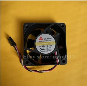 Y.S.TECH NYW06025012BSS DC12V 0.42A 60mm Ventilador de control de temperatura de 3 hilos 3 pines - Imagen 1 de 2