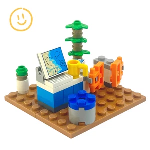 LEGO Animal Crossing - Flughafen Check-in Schalter - Teil aus Set 77051 - Bild 1 von 5