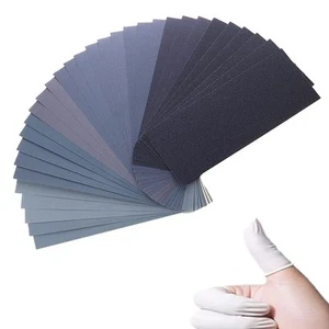 Extra feines Schleifpapier Set 120 bis 20000 Körnung 22 Blatt Nass Trocken Polierwerkzeuge - Bild 1 von 9