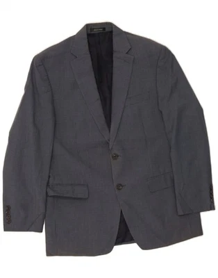 CHAPS Mens 2 Button Blazer Jacket UK 38 Medium Navy Blue Check DE05 - Image 1 of 4