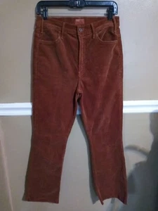 Mother Brown Corduroy The Hustler Ankle Fray Monk's Robe Cut Size 29 - Picture 1 of 8