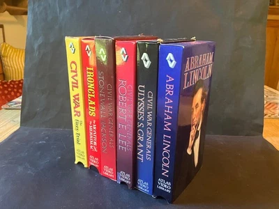 CIVIL WAR VHS Atlas Video Library x6 tapes American military history Lincoln Lee Foto 1 de 4