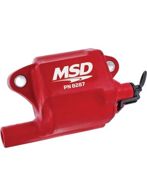 MSD Ignition Coil Msc Ii Coil Pack Epoxy Square Red Gm Ls2/Ls7 (8287) - Image 1 of 4
