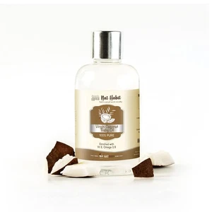 Nat Habit Pure Virgin Coconut Baby Oil For Baby Skin Hair Baby Massage Oil 100ml - Picture 1 of 6