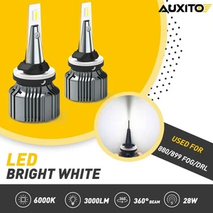 2pcs 880 899 893 3000LM LED Fog Light Bulbs Conversion Kit 6000K Fog Lamp AUXITO - Bild 1 von 11