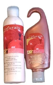 Avon Naturals Glazed Apple & Walnut Hand & Body Lotion New 8.4 oz. & Shower Gel  - Picture 1 of 7
