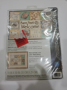 Dimensions Needlecrafts Bare Feet Welcome Stamped Cross Stitch - Picture 1 of 2