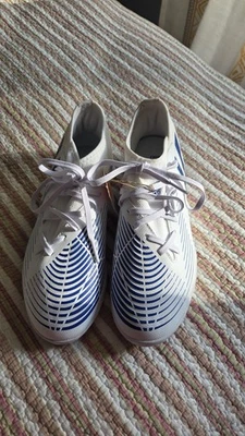 Adidas Predator Edge.3 TF Mens Soccer Shoes Sz 6 White Navy Lace Up Sneakers - Image 1 of 4