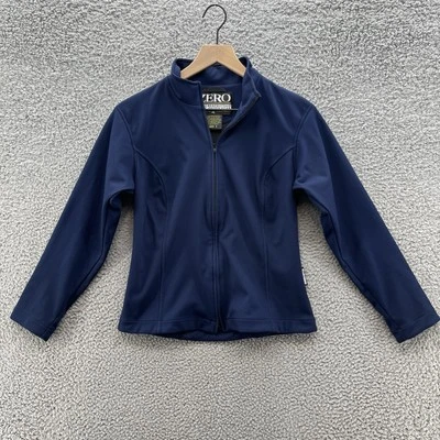 Chaqueta de golf Zero Restrictions pequeña azul marino cortavientos cremallera completa Foto 1 de 4
