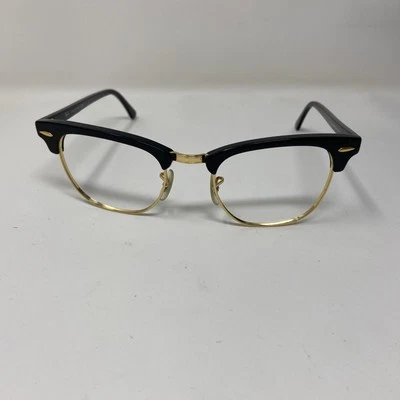 Ray-Ban CLUBMASTER ITALY RB3016 W0365 49/21 MARCO ORO NEGRO SOLO 184E Foto 1 de 4