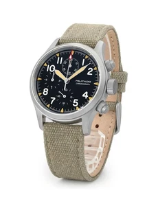 Militado ML1868 39mm Military Chronograph Uhr Saphirglas VK61/VK67 Qu... - Bild 1 von 9