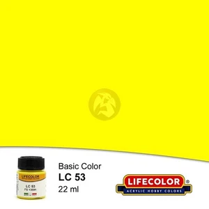 LifeColor Acrylic Paint LC Basic Colors Gloss Yellow FS 13591 (22ml Bottle) LC53 - Picture 1 of 1