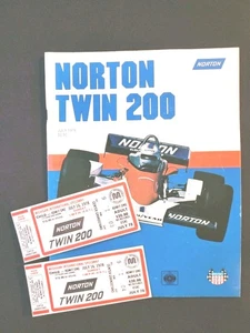 1978 USAC Michigan Norton Twin 200s Program/Lineup/Ticket Stubs, Rutherford Wins - Picture 1 of 17