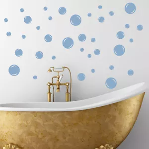 60+ BUBBLE BATH BUBBLES BATHROOM SOAK TUB Vinyl Wall Decal Decor Art Sticker - Picture 1 of 2