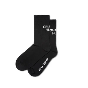 Polar Skate Co - Gnarly Huh Black Crew Socks US Mens 10 - 12 Euro 43 - 46 Pair o - Picture 1 of 3