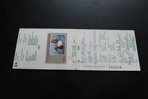 CANADA 1986 WILDLIFE HABITAT STAMP USED ON HUNTING PERMIT SCARCE USED - Picture 1 of 2