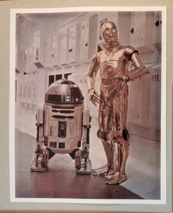FOTO A COLOR DE PELÍCULA 8X10 STAR WARS DE FINALES DE 1970 R2D2 Y C3P0 70A de colección - Imagen 1 de 4