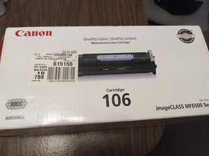 NEW Canon106 Black Toner Cartridge 0264B001 Canon image Class MF6500 open Box - Picture 1 of 9