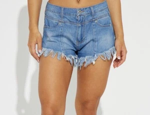 Light Blue Denim Shorts For Women - Picture 1 of 2
