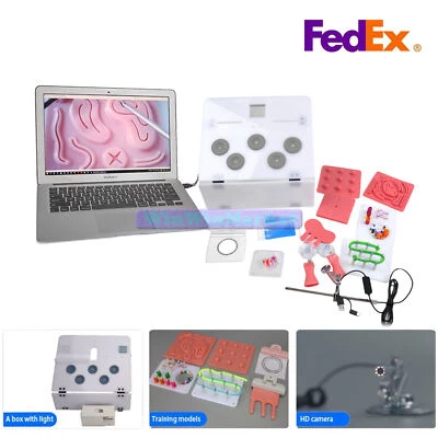 Caja de Entrenamiento Laparoscópica con Cámara HD y Almohadillas de Entrenamiento Cirugía Práctica Foto 1 de 4