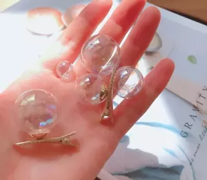 Juego de pinza de pelo transparente burbuja - Imagen 1 de 5