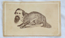 Civil War Era CDV Advertising Trade Card H.F.Fox Pastries&Mutton Pie NY Antique