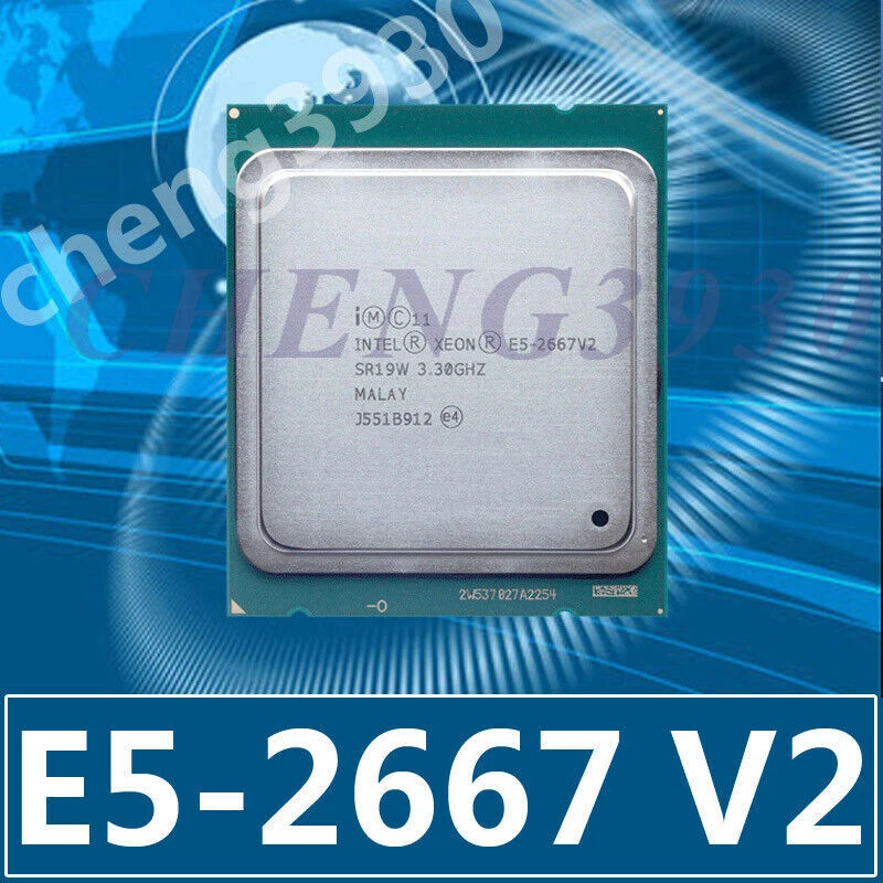 Intel Xeon E5-2667 V2 E5-2667V2 CPU 3.3GHz LGA2011 8-core CPU processor - Image 1 of 1