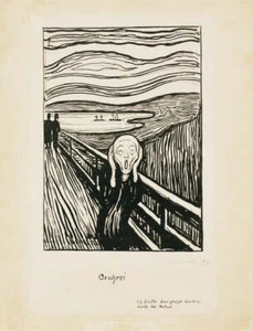 Póster impreso artístico El grito, 1895 de Edvard Munch 11x14 - Imagen 1 de 1