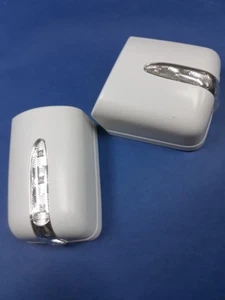 2 RHD Unpainted Mirror Covers + LED Turn Signals For Mercedes Benz W124 and W201 - Picture 1 of 6