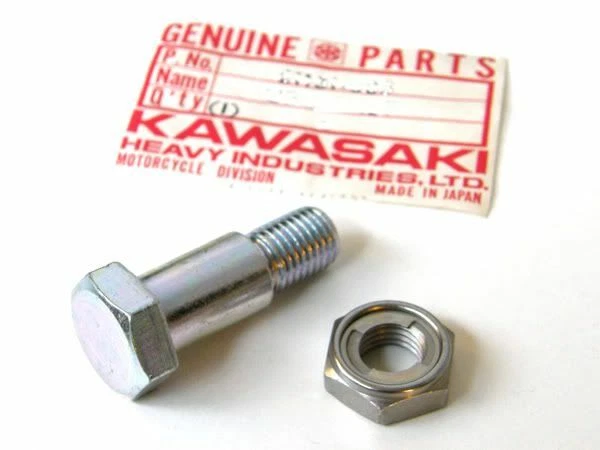 Kawasaki Side Stand Bolt & Nut h1 h2 z1 kz900 kz1300 kz1100 kz1000 z1r kz750 s1  - Image 1 of 1