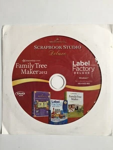 Hallmark Scrapbook Studio Deluxe ** Family Tree (2012) & Label Factory Deluxe ** - Picture 1 of 2