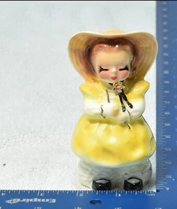 VTG  1950's Josef Originals Sunny Girl in Bloomers Figurine CRAZING - Picture 1 of 9
