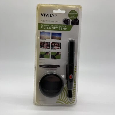 Vivitar CARBON CLEANING PEN & FILTER SET 58MM - Image 1 of 2
