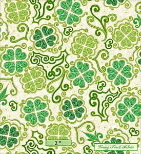 QT, LUCKY CLOVERS, 27424-K , ST PATRICK'S DAY, FABRIC, PRICED @ 1/2 YD - Picture 1 of 1