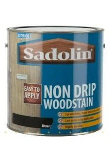 2 x Sadolin AUSSEN tropffreie Holzlasur 250 ml in Ebenholzfarbe  - Bild 1 von 2