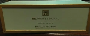 Be Professional Digital Thermolon Flat Iron, Pearl Black, 1 Inch ( New) - Picture 1 of 2