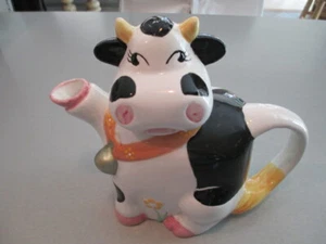 VINTAGE COW TEAPOT  - Picture 1 of 3