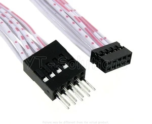 2.54mm to 2.0mm pitch pin header adapter cable for PC Serial Port, 3 inch length - Picture 1 of 2