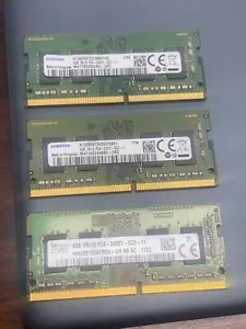 Samsung / Hynix 4GB DDR4 PC4-2400T SODIMM Laptop Memory Ram - Tested Good - Picture 1 of 2