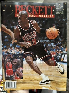 Beckett Basketball Monthly Februar 1996 Ausgabe #67 - Michael Jordan schwarz Trikot - Bild 1 von 6