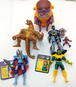 Marvel Toybiz Action Figure Lot of 5 MODOK Mandarin Ant Man Stegron VTG 1990s - Picture 1 of 2