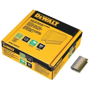 1.5 in. x 9-Gauge Galvanized Barbed Paper Tape Fencing Staples (960 per Box) - Picture 1 of 3