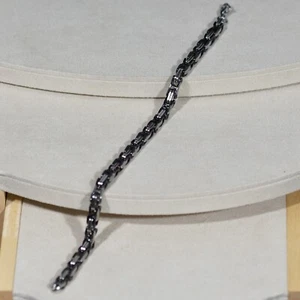 Bracciale uomo in acciaio a maglia morbida - Imagen 1 de 3