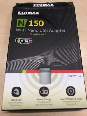 1 x WIFI-USB-Stick Edimax N 150 Wi-Fi Nano USB Adapter ideal für Raspberry Pi - Bild 1 von 3