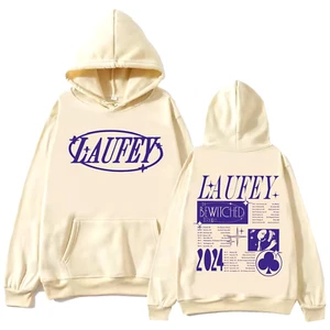 Laufey Tour 2024 Hoodie Harajuku Hip Hop Pullover Oberteil Mann Frau Sweatshirt Fans - Bild 1 von 19