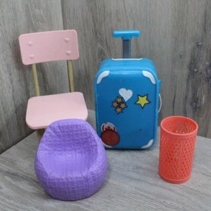 American Girl Our Generation Chair, Travel Case, Trash Can and Barbie Bean Bag - Picture 1 of 20
